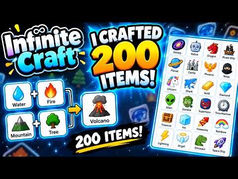 I CRAFTED 200 ITEMS IN INFINITE CRAFT! 😱🔥