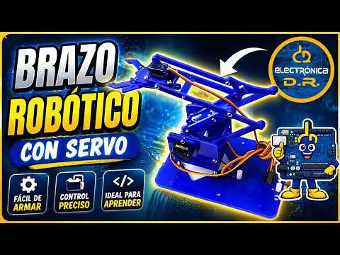 Cómo armar un brazo robótico con Arduino | 4 Grados de Libertad + Servomotores | Tutorial Completo