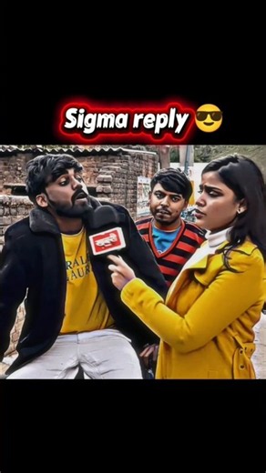 REPORTER VS SIGMA MANGRU 🥶☠️ ll #shorts #sigma #attitude #savagereply 🔥 ll
