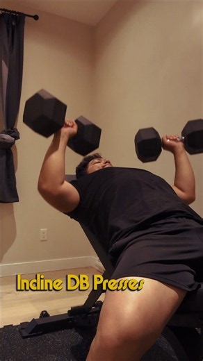 Beginner's Guide: Incline Dumbbell Press #chest #homeworkout #beginners