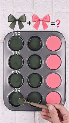 Dark Sage & Pink Blend Palette | 4 Beautiful Color Mixes Inspired by Nature #colorpalette #colormix