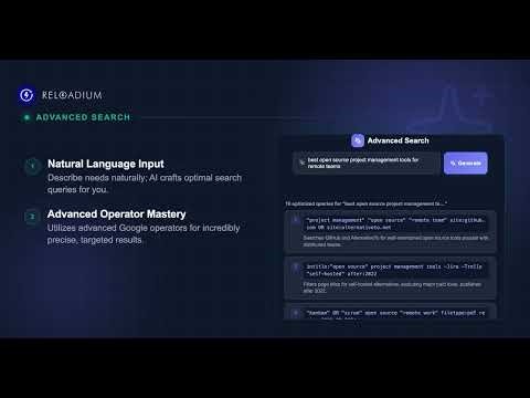 Advanced Search — Unlock Google's full power with AI-driven searches.