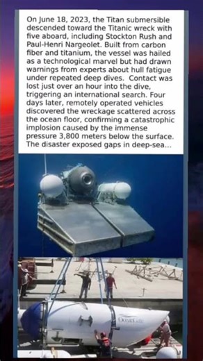 Titan Submersible Disaster - Catastrophic Implosion 3,800 Meters Below Sea Level