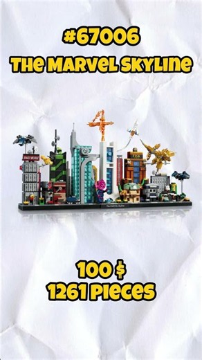 LEGO Marvel Skyline 2027 Set OFFICIALLY Revealed! #lego #marvel #mcu #spiderman #avengers #xmen