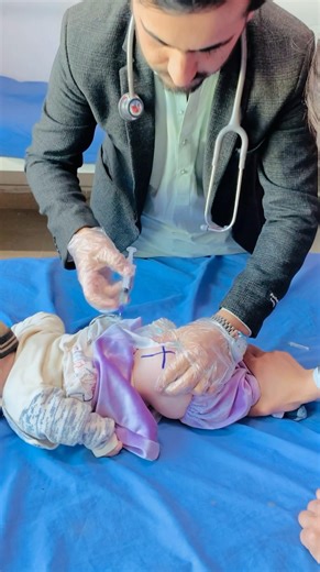 intra gluteal injection site #technique #cutebaby #medicosstuff #medicalprocedure #medicaltreatment