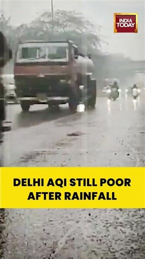 #delhi #aqi #rainfall #weather Abrupt Rainstorms Freeze Delhi, Air Quality Still Poor