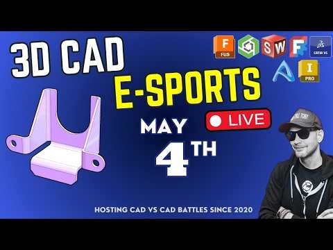 Model Monday Live MAY 4 | CAD Speed Modeling Battles, Tutorials, Tips and Tricks