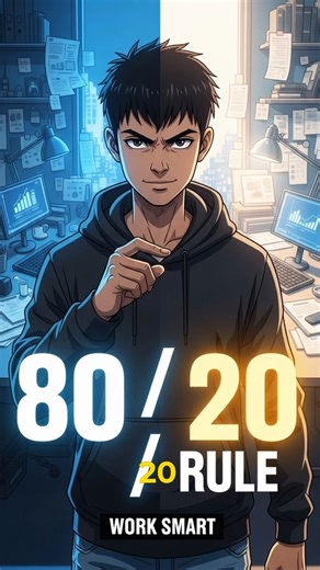 80/20 Rule Explained | Smart Work Ka Secret #Shorts #motivation #selfimprovement #selfdiscipline