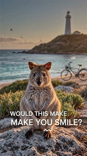 Australia’s Happiest Animal? 🥹🦘 Meet the Quokka! 🇦🇺 #Shorts