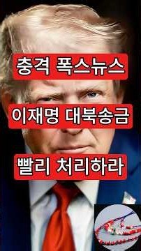 충격. 폭스뉴스, 이재명 대북송금 빨리 처리하라
