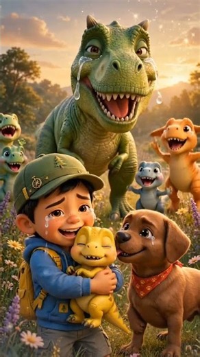 BABY FOUND?! Sunny The Lost Baby Dino Returns! 😭🦖💛 Riko & Brownie Rescue #kidsadventure #viral