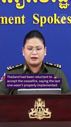 Cambodia and Thailand agree to new ceasefire deal