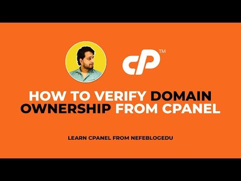 How to verify domain ownership from cPanel