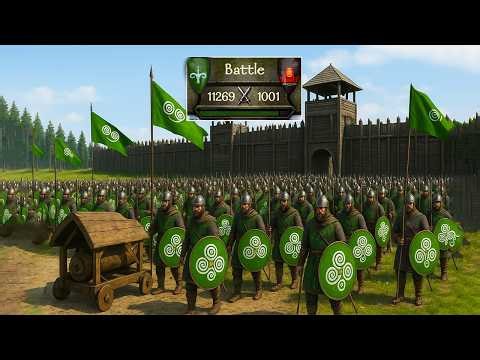 11000 Elite Battanians Troops VS 1000 MAN | Most Epic Bannerlord Siege Ever||Mount & Blade 2 Tactics