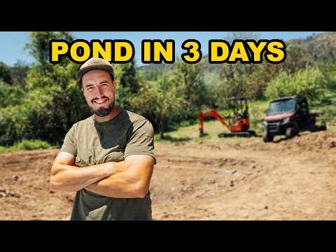 I Built a Backyard Pond in 3 Days (Start to Finish)