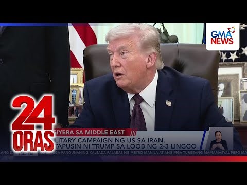 Trump says Iran conflict may end within 2-3 weeks | 24 Oras