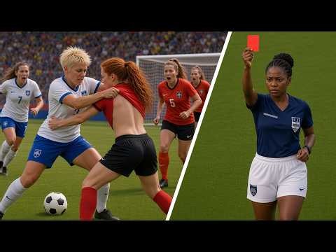 Women's Football Gone Wild Brutal Tackles & Injuries 🔥😱🦵