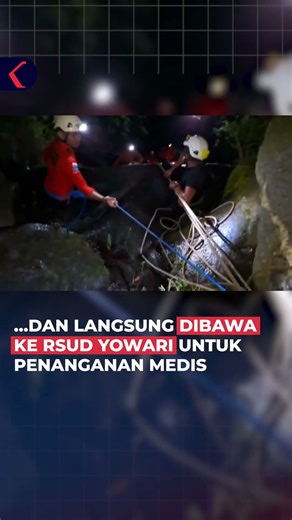 WNA KANADA TERJATUH SAAT HIKING DI AIR TERJUN CYCLOP, JAYAPURA #short
