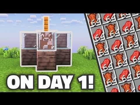Easiest Food Farm Ever in Minecraft! 🌾 | Minecraft Food Farm Tutorial