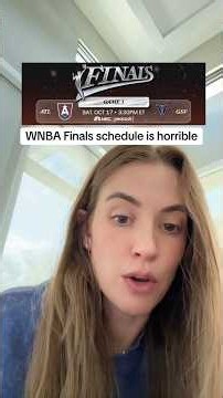Who made this schedule!?? #WNBA #WNBAFinals
