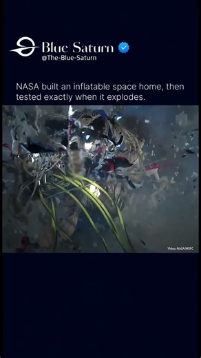 NASA wants astronauts living inside this, so naturally they blew it up.