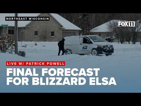 Latest forecast on Blizzard Elsa in northeast Wisconsin