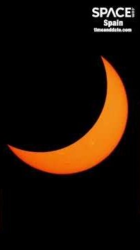 Total Solar Eclipse Time-lapsed #solareclipse #spain #skywatching #shorts