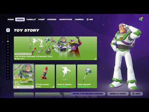 BUZZ LIGHTYEAR Y EMPERADOR ZURG A 200 PAVOS Y MASCOTA ALIEN DE TOY STORY