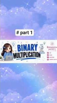 Binary Multiplication made easy 💻✨ | Learn in seconds!