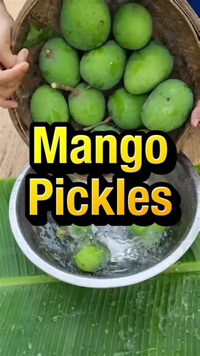 Traditional Village Style Mango Pickles #pickles #mango #villagecooking #indianfood #cookingvideo