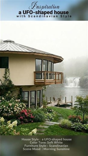 Renovating an abandoned UFO-shaped house. #shorts #housedesign #restoration