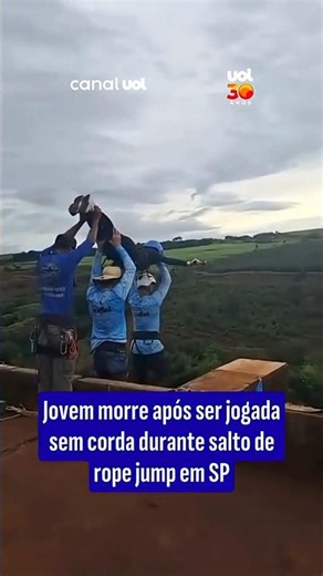 Jovem morre após ser jogada sem corda durante salto de rope jump em SP
