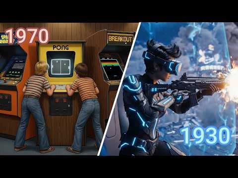 The Evolution of Video Games (1970s → 2025) | From Pixels to Reality