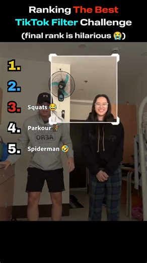 Ranking The Best TikTok Filter Challenge