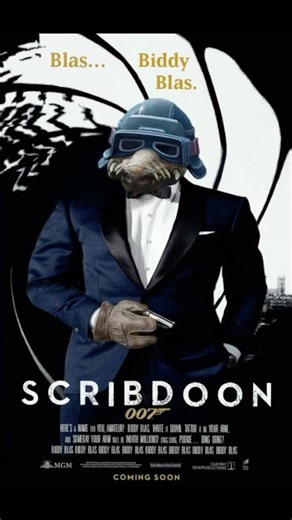 Biddy Blas is the new James Bond in SCRIB DOON!