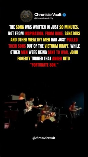 The Song John Fogerty Wrote in Anger Over Vietnam #history #shorts