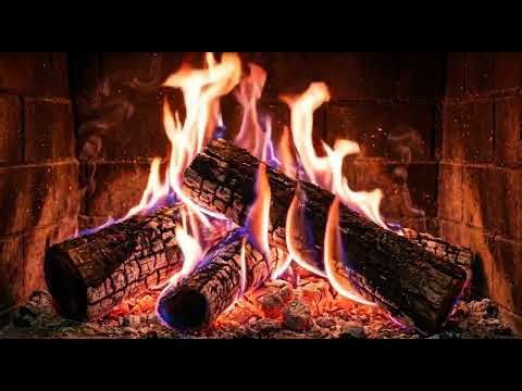 Magical Blue & Purple Fire 4K 🔥 Hypnotic Flames & Crackling Sounds for Deep Sleep & Relaxation