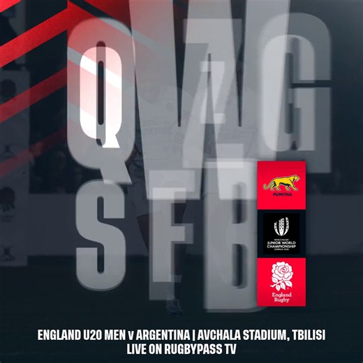 The England U20 Men are underway in their final pool match 🔥Watch live on Rugby Pass TV 📺