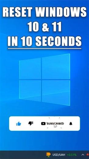 How to Reset Windows 10 and 11 in 20 Seconds | This method helps fix slow PCs or system errors