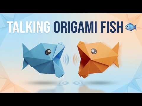Origami Talking Fish | Simple Paper Craft Instructions for Kids