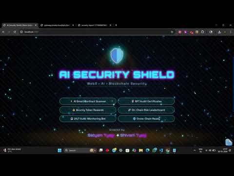 AI Security Shield: Full‑Stack Blockchain & Web3 Smart Contract Security Platform