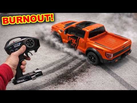 Ford Raptor RC Burnout Truck Destroys Carpet
