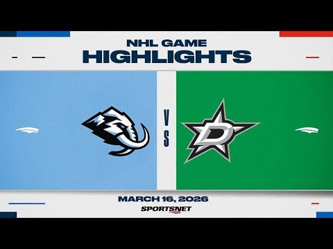 NHL Highlights | Mammoth vs. Stars - March 16, 2026