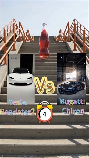 tesla roadster 2 vs Bugatti chiron which car is best