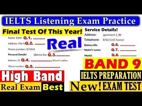 IELTS LISTENING PRACTICE TEST 2025 WITH ANSWERS | 31.12.2025