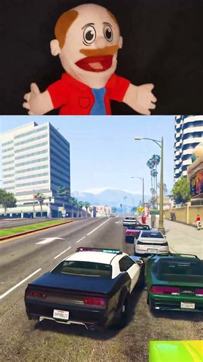 Jeffy Draws Police Cars To Life in GTA 5!