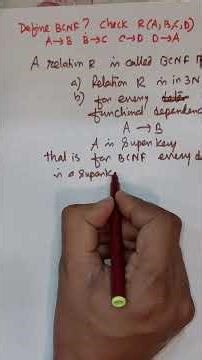 BCNF in DBMS | Boyce–Codd Normal Form | Definition Rules & Example #shorts #education #youtubeshorts