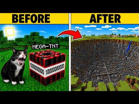 Cat Tries Exploding Super TNT in Minecraft (All Episodes)