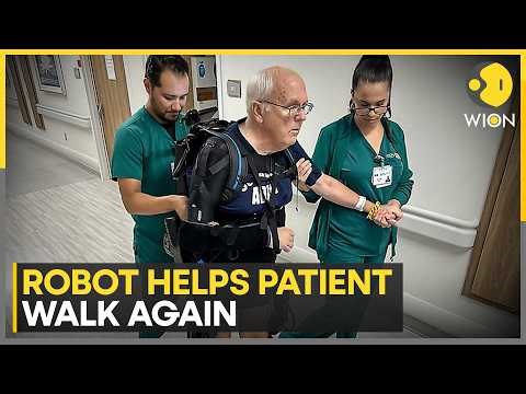 Exoskeleton Shines at Canton Fair; Robot Helps Patient Walk Again | WION News