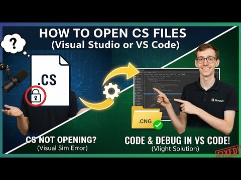 How to Open CS Files (Visual Studio or VS Code)